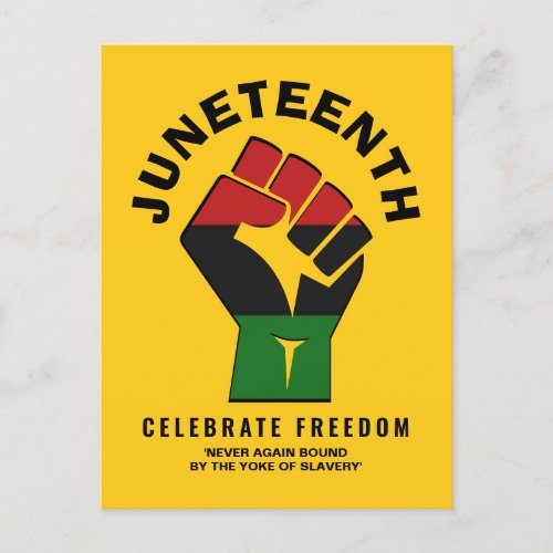 JUNETEENTH Celebrate Freedom Postcard