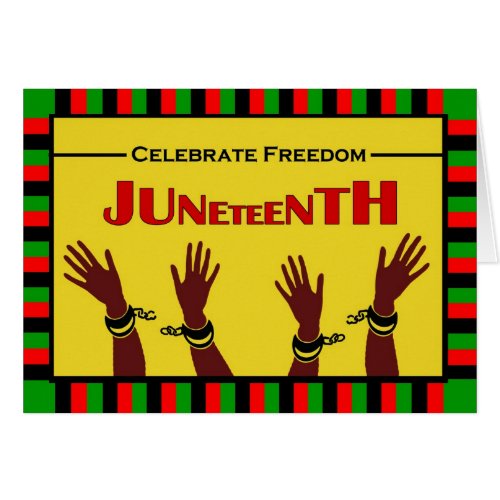 Juneteenth Celebrate Freedom Shackles Broken