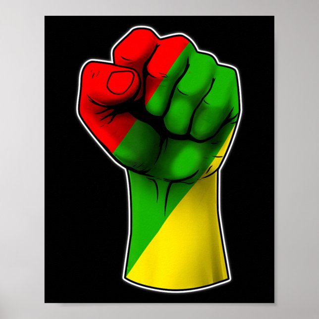 Juneteenth Celebrates Black African American Freed Poster (Front)