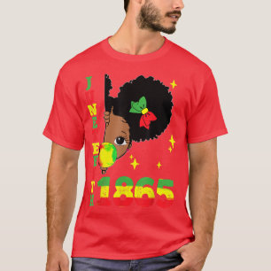 Juneteenth Celebrating 1865 Cute Black Girls Kids T-Shirt