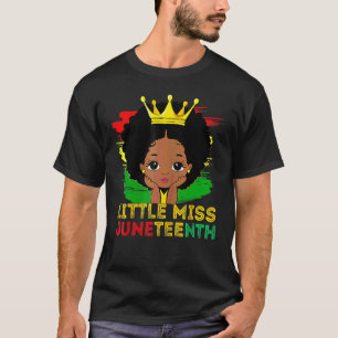 Juneteenth Celebrating 1865 Cute Black Girls Kids T-Shirt