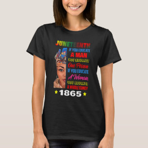 Juneteenth Celebrating Beautiful Melanin Women Fre T-Shirt