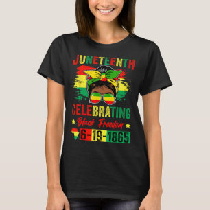 Juneteenth Celebrating Black Freedom 1865 African  T-Shirt