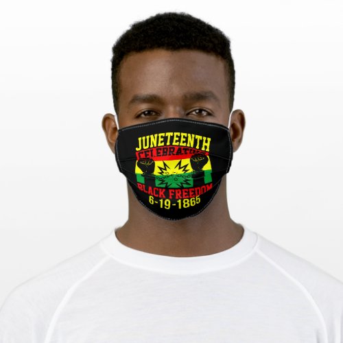 Juneteenth Celebrating Black Freedom 1865 Art Adult Cloth Face Mask