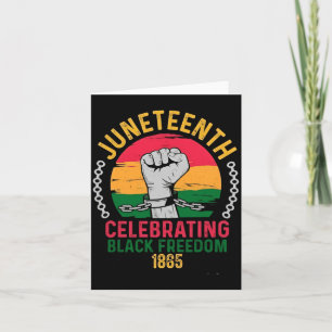 juneteenth celebrating black freedom 1865 card