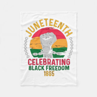 juneteenth celebrating black freedom 1865 fleece blanket