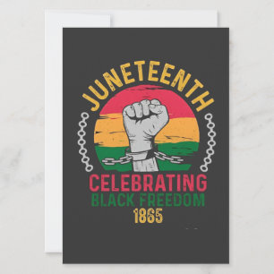 Juneteenth Celebrating Black Freedom 1865 Invitation
