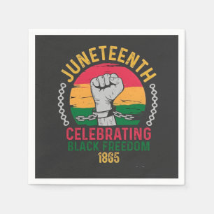 Juneteenth Celebrating Black Freedom 1865 Napkins