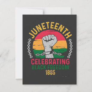 Juneteenth Celebrating Black Freedom 1865 Note Card