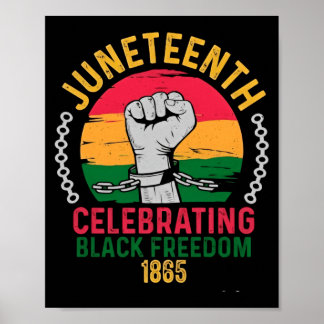 juneteenth celebrating black freedom 1865 poster