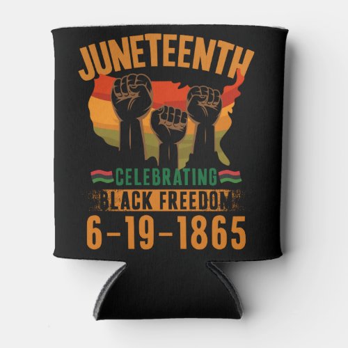 Juneteenth Celebrating Black Freedom 186 African Can Cooler
