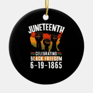 Juneteenth Celebrating Black Freedom 186 African Ceramic Ornament