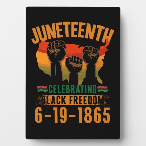 Juneteenth Celebrating Black Freedom 186 African Plaque