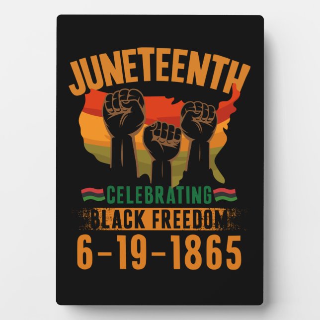Juneteenth Celebrating Black Freedom 186 African Plaque (Front)