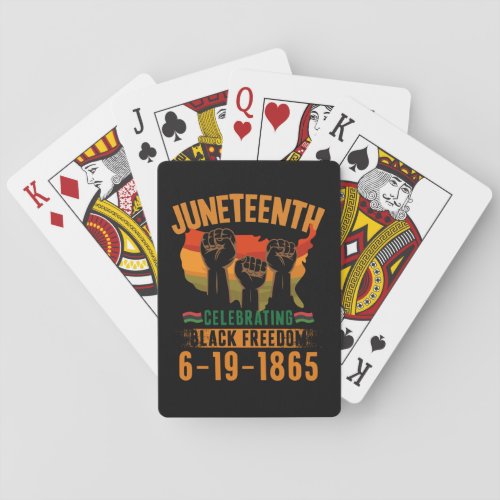 Juneteenth Celebrating Black Freedom 186 African Playing Cards