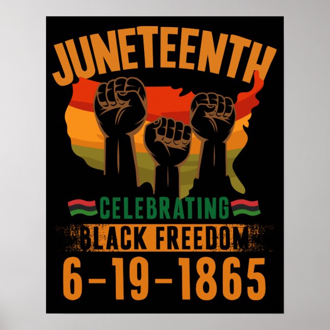Juneteenth Celebrating Black Freedom 186 African Poster (Front)