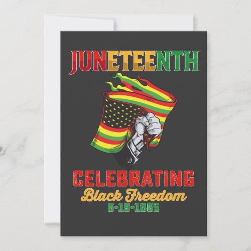 Juneteenth Celebrating Black Freedom 6 19 1865 Invitation