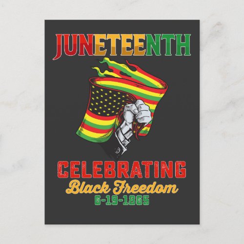 Juneteenth Celebrating Black Freedom 6 19 1865 Invitation Postcard