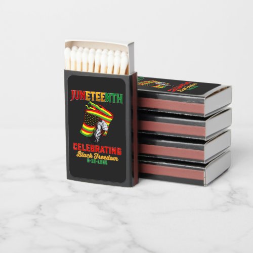 Juneteenth Celebrating Black Freedom 6 19 1865 Matchboxes