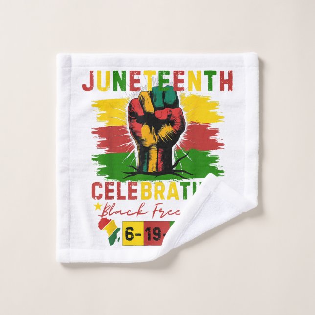 Juneteenth Celebrating Black Freedom Black History Wash Cloth (Wash Cloth)