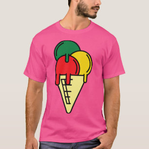 Juneteenth Celebrating Black Freedom Ice Cream Lov T-Shirt