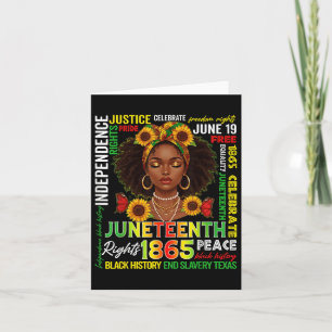 Juneteenth Celebrating Black Freedom Juneteenth 18 Card