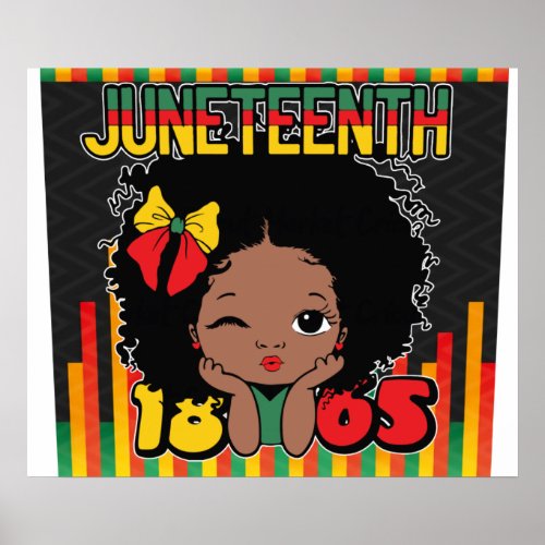 Juneteenth Celebrating Black Freedom  Poster