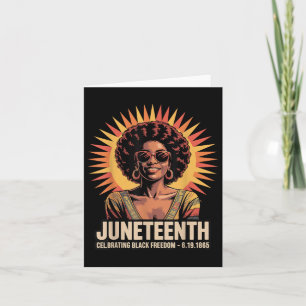 Juneteenth Celebrating Black Freedom Retro Vintage Card