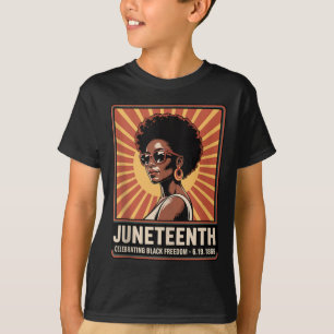 Juneteenth Celebrating Black Freedom Retro Vintage T-Shirt