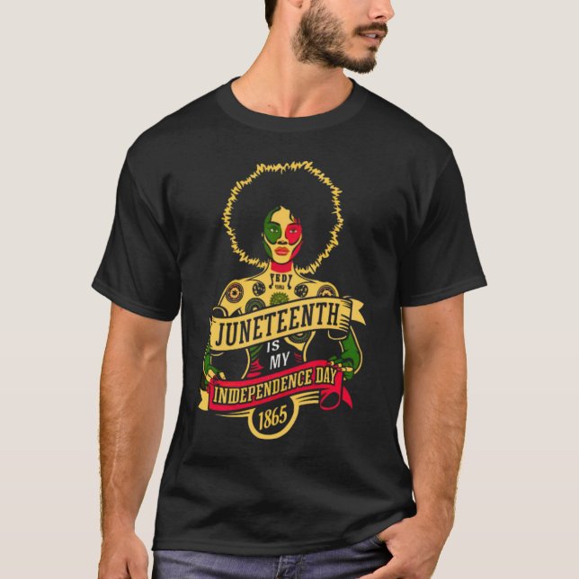 Juneteenth Celebrating Black Freedom T-Shirt (Front)