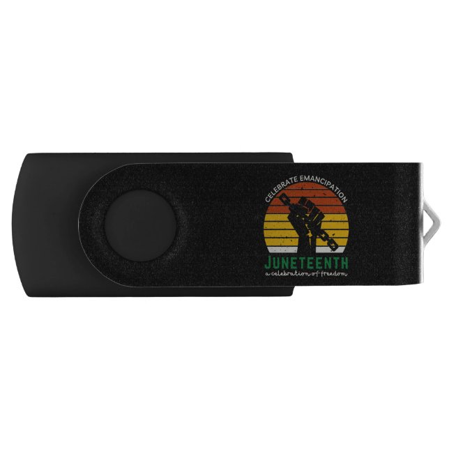 Juneteenth Celebrating Freedom Flash Drive (Front)