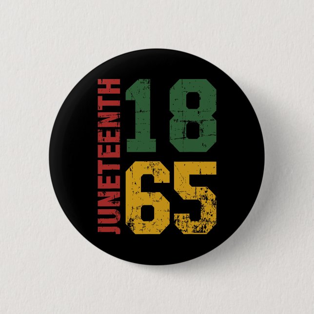 Juneteenth Celebrating Freedom In African History  Button (Front)
