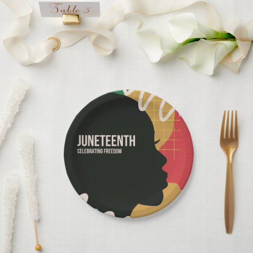 Juneteenth Celebrating Freedom Party Paper Plates