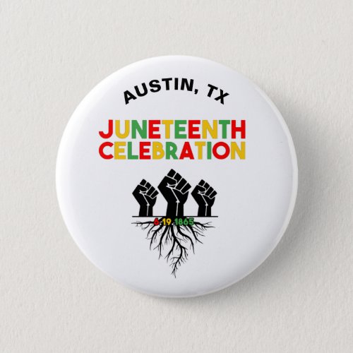 Juneteenth Celebration Button