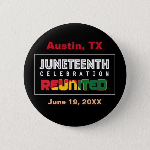 Juneteenth Celebration Button