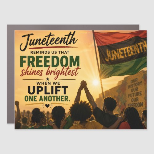 Juneteenth Celebration Car Magnet
