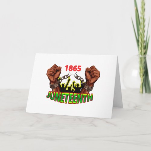 Juneteenth celebration card