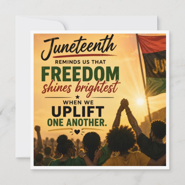 Juneteenth Celebration Card (Front)