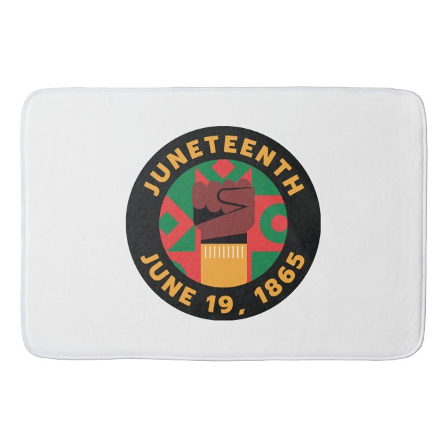 Juneteenth Celebration  Commemorating Freedom and  Bath Mat (Front)
