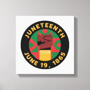 Juneteenth Celebration  Commemorating Freedom and  Canvas Print