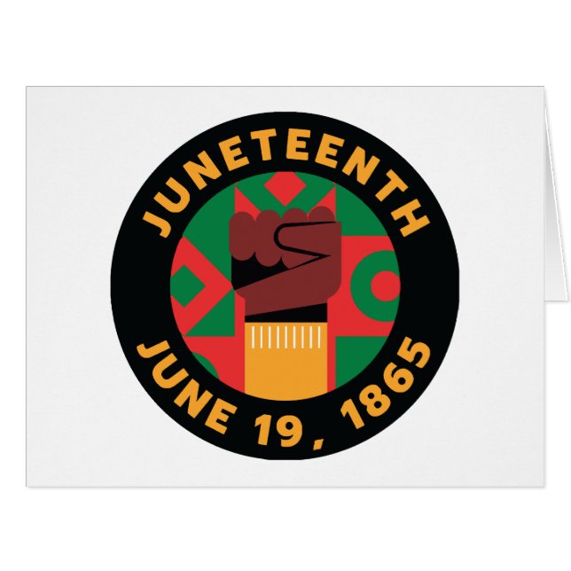 Juneteenth Celebration  Commemorating Freedom and  Cards (Front Horizontal)