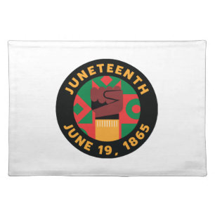 Juneteenth Celebration Commemorating Freedom and Cloth Placemat