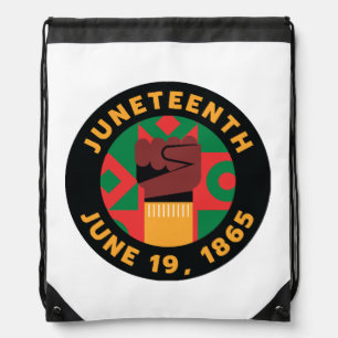 Juneteenth Celebration  Commemorating Freedom and  Drawstring Bag