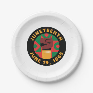 Juneteenth Celebration Commemorating Freedom and Paper Plates