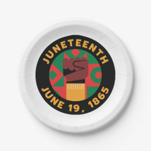 Juneteenth Celebration  Commemorating Freedom and  Paper Plates