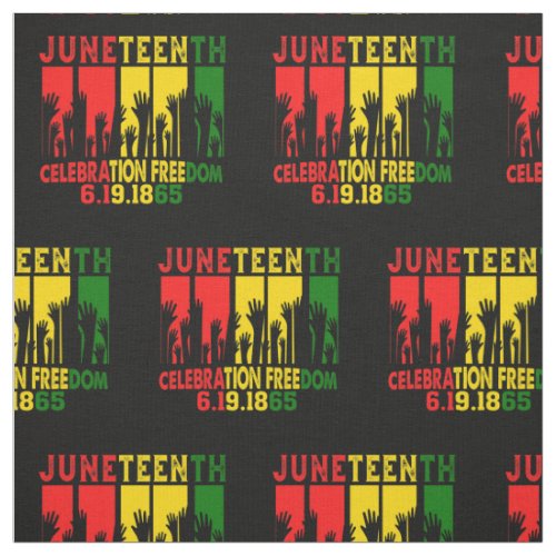 Juneteenth Celebration Freedom 6 19 1865 Hands     Fabric