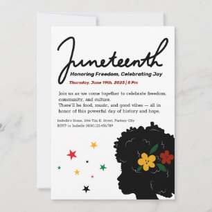 Juneteenth Celebration Invitation – Freedom & Joy