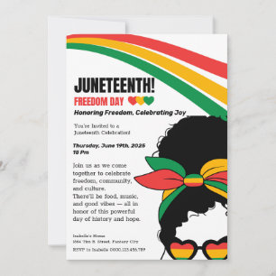 Juneteenth Celebration Invitation – Freedom & Joy