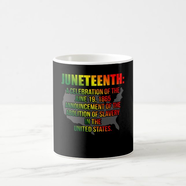 Juneteenth Celebration of American Black History Coffee Mug (Center)