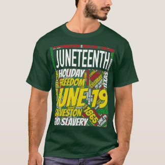 Juneteenth Celebration Word Art T-Shirt